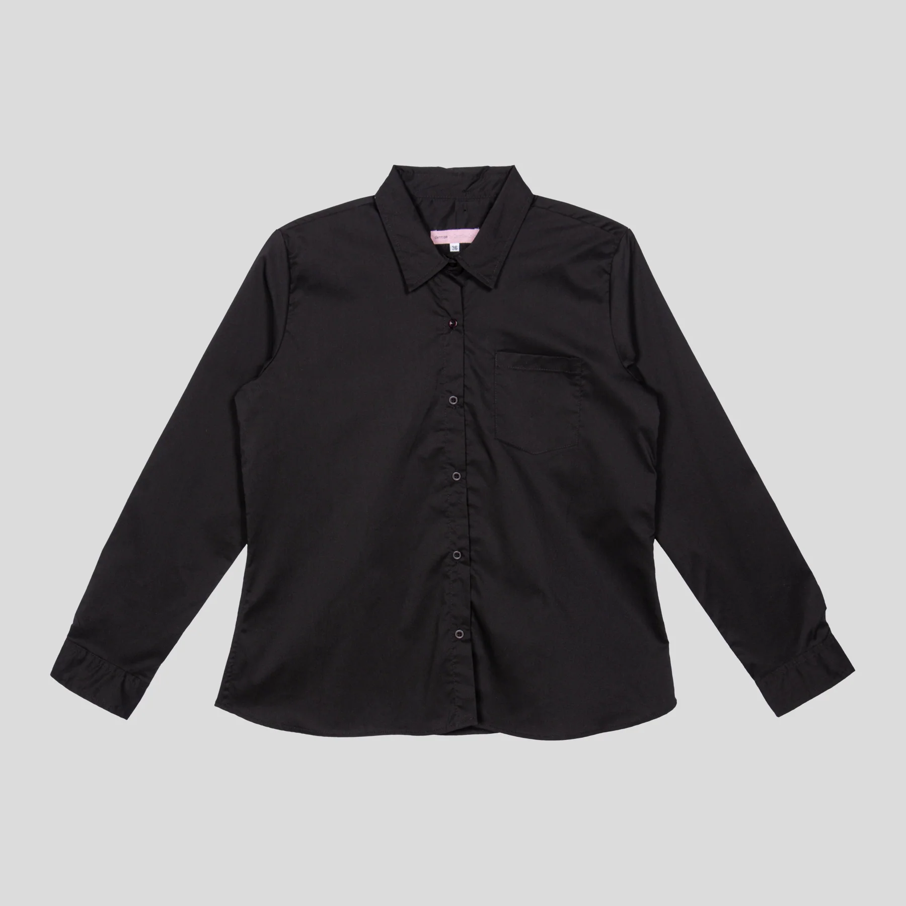 BLUSA VESTIR ML NEGRO T36 RA