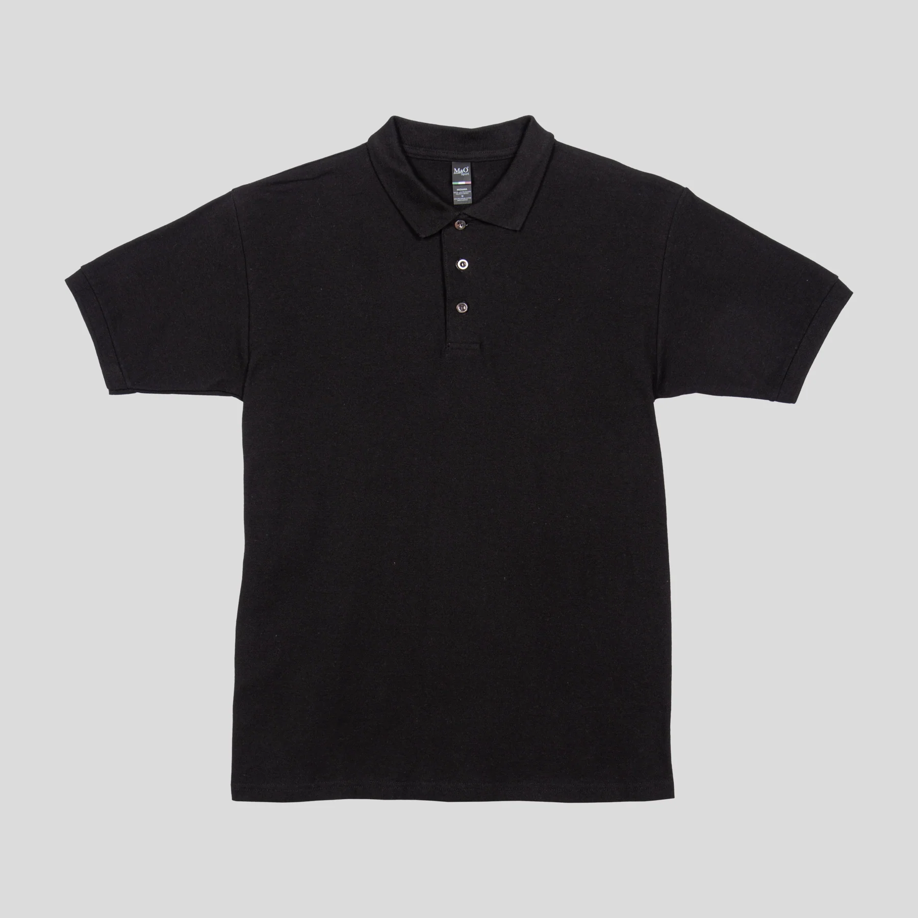 PLAYERA POLO PIQUE NEGRO RA